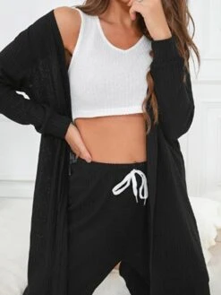 Women's Lounge Sets Sweater Sets 3 Pieces Pure Color Fashion Casual Comfort Street Daily Date Polyester Breathable V Wire Long Sleeve Pant Fall Winter Black Purple 20 Women's Lounge Sets Sweater Sets 3 Pieces Pure Color Fashion Casual Comfort Street Daily Date Polyester Breathable V Wire Long Sleeve Pant Fall Winter Black Purple -Deals The Sexy Bra Store vqnhub1691566008044