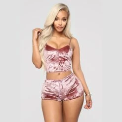 Women's Pajamas Sets Nighty 1 Set Pure Color Simple Hot Retro Xmas Home Party Christmas Daily Spandex Gift Sleeveless Strap Top Shorts Basic Spring Summer Black Pink / Sexy -Deals The Sexy Bra Store vukovi1583140738613
