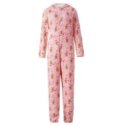 Women's Christmas Pajamas Winter Jumpsuits Sets Nighty Leopard Star Simple Comfort Xmas Home Street Daily Cotton Blend Warm Gift V Wire Long Sleeve Basic Elastic Waist Fall Winter Light Pink Black -Deals The Sexy Bra Store vvefjp1668139604157
