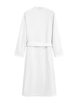 Women's Robe Pure Color Simple Casual Comfort Home Bed Wedding Party Polyester Breathable V Wire Long Sleeve Fall Winter White Pink -Deals The Sexy Bra Store vydgwi1694072379922