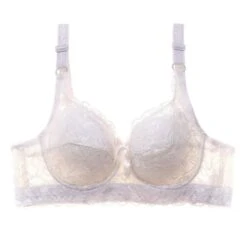 Women's Push Up Bras 3/4 Cup Lace Pure Color Hook & Eye Daily Wear POLY 1PC White Black / Plus Size / Plus Size -Deals The Sexy Bra Store wbatvm1617265450711