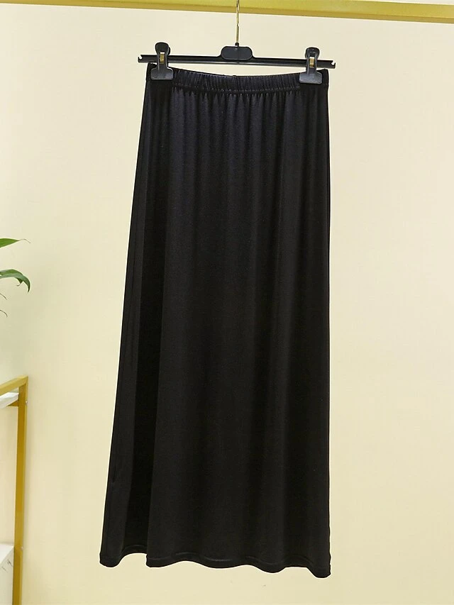 Women's Loungewear Sets Pure Color Casual Comfort Soft Home Daily Vacation Modal Breathable V Wire Short Sleeve T Shirt Tee Skirt Summer Fall Black Blue 7 Women's Loungewear Sets Pure Color Casual Comfort Soft Home Daily Vacation Modal Breathable V Wire Short Sleeve T Shirt Tee Skirt Summer Fall Black Blue - Image 7