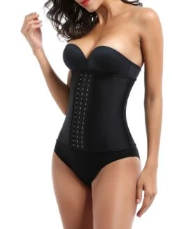 Corset Women's Corsets Prom Party & Evening Club Black Sexy Underbust Corset Hook & Eye Backless Tummy Control Pure Color Fall Winter -Deals The Sexy Bra Store wbzrbu1663754624078