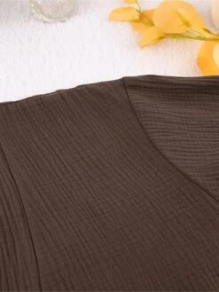 Women's Pajamas Bathrobe Robes Gown Pure Color Simple Casual Comfort Home Daily Bed Cotton Breathable V Wire Long Sleeve Pocket Summer Fall Orange Brown 32 Women's Pajamas Bathrobe Robes Gown Pure Color Simple Casual Comfort Home Daily Bed Cotton Breathable V Wire Long Sleeve Pocket Summer Fall Orange Brown -Deals The Sexy Bra Store wdxrem1693206749090