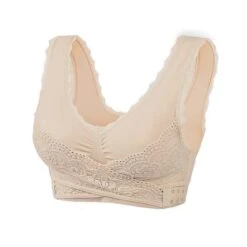 Women's Oversized Lace Sports Bras Cross Front Side Buckle Wire Free Bra Yoga Workout Activewear -Deals The Sexy Bra Store whcgvl1606288057744