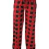 Women's Pajama Pants Christmas Grid / Plaid Simple Casual Soft Home Polyester Warm Breathable Pant Elastic Waist Fall Winter White Pink