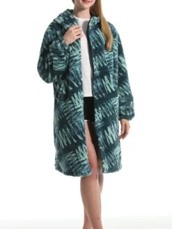 Women's Robe Tie Dye Geometic Plush Casual Comfort Home Daily Bed Flannel Warm Breathable Hoodie Long Sleeve Pocket Fall Winter Green 10 Women's Robe Tie Dye Geometic Plush Casual Comfort Home Daily Bed Flannel Warm Breathable Hoodie Long Sleeve Pocket Fall Winter Green -Deals The Sexy Bra Store wkzzpk1695373701742