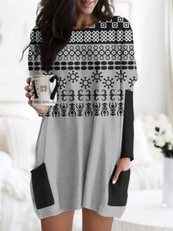 Women's Nightgown Graphic Prints Fashion Comfort Home Daily Polyester Crew Neck Long Sleeve Pocket Fall Winter White Red 9 Women's Nightgown Graphic Prints Fashion Comfort Home Daily Polyester Crew Neck Long Sleeve Pocket Fall Winter White Red -Deals The Sexy Bra Store wmlasu1693295835453