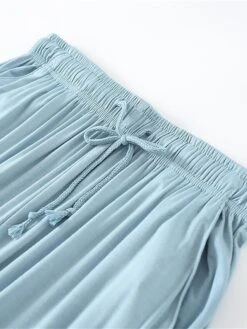 Women's Pajamas Sets Pure Color Casual Comfort Soft Home Daily Vacation Modal Crew Neck Long Sleeve T Shirt Tee Pocket Fall Winter Light Pink Matcha Green -Deals The Sexy Bra Store wnnxhf1693467438512