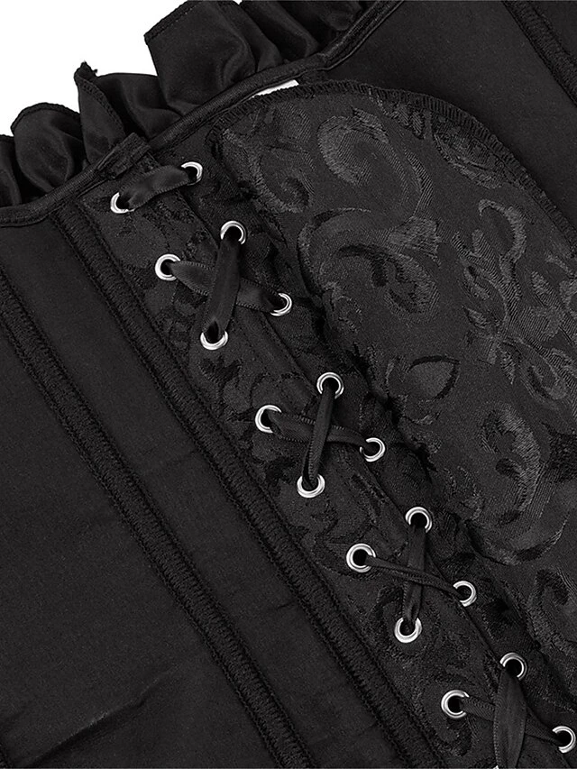 Women's Light Purple Corsets Shapewear Flower Corsets Party Christmas Wedding Party Lace Breathable Off Shoulder Short Sleeve Backless Summer Spring Black White 9 Women's Light Purple Corsets Shapewear Flower Corsets Party Christmas Wedding Party Lace Breathable Off Shoulder Short Sleeve Backless Summer Spring Black White - Image 9