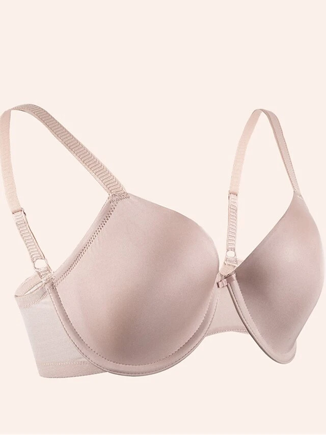 Women's Plus Size Bra Pure Color Undergarments Home Bed Cotton Breathable Straps Sleeveless Backless Summer Spring Black Beige 13 Women's Plus Size Bra Pure Color Undergarments Home Bed Cotton Breathable Straps Sleeveless Backless Summer Spring Black Beige - Image 13