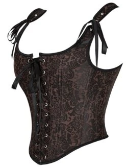 Corset Women's Corsets Halloween Prom Party & Evening Club Brown Sexy Overbust Corset Lace Up Backless Tummy Control Print Flower Summer Spring 19 Corset Women's Corsets Halloween Prom Party & Evening Club Brown Sexy Overbust Corset Lace Up Backless Tummy Control Print Flower Summer Spring -Deals The Sexy Bra Store wqvvdx1661509398447