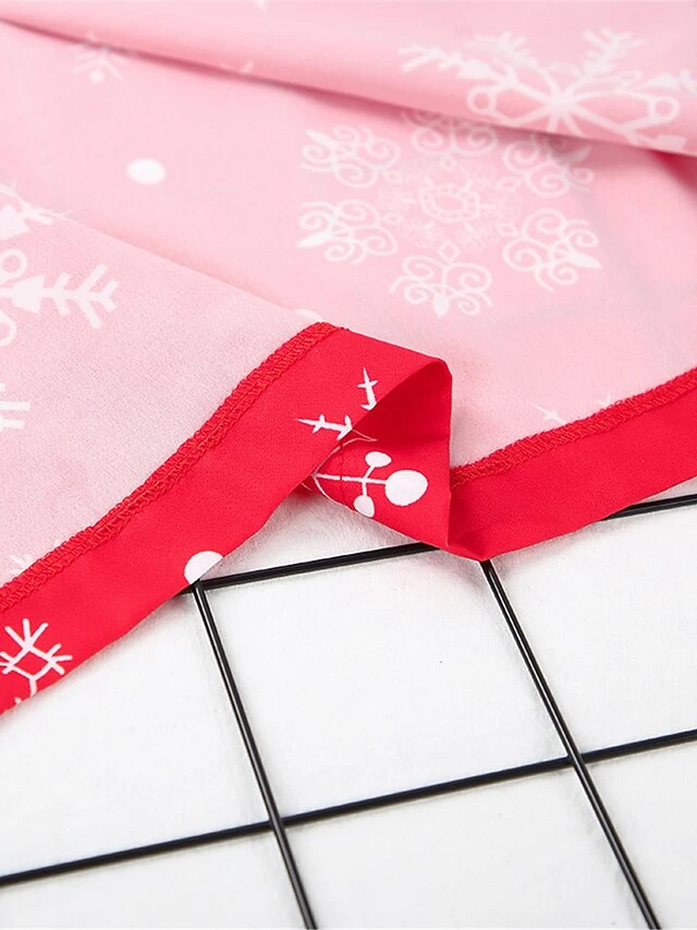 Women's Christmas Pajamas Sets Snowflake Fashion Comfort Soft Home Xmas Daily Polyester Breathable Lapel Long Sleeve Shirt Pant Button Pocket Fall Winter Red 10 Women's Christmas Pajamas Sets Snowflake Fashion Comfort Soft Home Xmas Daily Polyester Breathable Lapel Long Sleeve Shirt Pant Button Pocket Fall Winter Red - Image 10