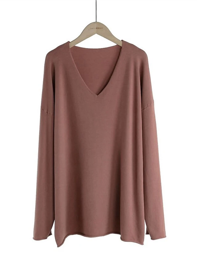 Women's Loungewear Top Pure Color Simple Casual Comfort Home Daily Going Out Rayon Warm V Wire Long Sleeve Fall Winter Black Yellow 1 Women's Loungewear Top Pure Color Simple Casual Comfort Home Daily Going Out Rayon Warm V Wire Long Sleeve Fall Winter Black Yellow