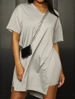 Women's Loungewear Sets Nighty 2 Pieces Pure Color Simple Comfort Home Cotton V Wire Spring Summer Green Blue