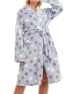 Women's Plus Size Pajamas Robe Bathrobe Dot Color Combo Plush Casual Comfort Home Daily Bed Flannel Warm V Wire Long Sleeve Pocket Fall Winter White Pink 30 Women's Plus Size Pajamas Robe Bathrobe Dot Color Combo Plush Casual Comfort Home Daily Bed Flannel Warm V Wire Long Sleeve Pocket Fall Winter White Pink -Deals The Sexy Bra Store xbyfeq1695628340072