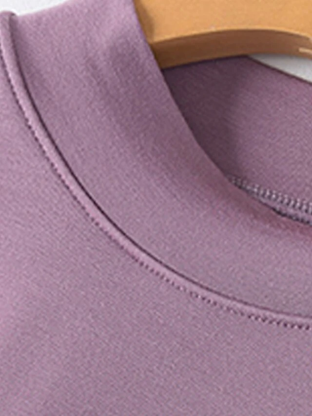 Women's Pajama Top With Chest Pads Loungewear Top Pure Color Fashion Casual Comfort Home Daily Bed Modal Breathable Crew Neck Long Sleeve Fall Winter Black White 8 Women's Pajama Top With Chest Pads Loungewear Top Pure Color Fashion Casual Comfort Home Daily Bed Modal Breathable Crew Neck Long Sleeve Fall Winter Black White - Image 8