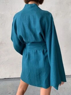 Women's Pajamas Bathrobe Robes Gown Pure Color Simple Casual Comfort Home Daily Bed Cotton And Linen Breathable V Wire Long Sleeve Fall Royal Blue Blue 20 Women's Pajamas Bathrobe Robes Gown Pure Color Simple Casual Comfort Home Daily Bed Cotton And Linen Breathable V Wire Long Sleeve Fall Royal Blue Blue -Deals The Sexy Bra Store xmrjey1693206724747