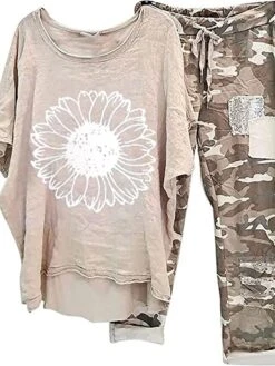 Women's Plus Size Pajamas Pajama Top And Pant Sets 2 Pieces Butterfly Letter Fashion Casual Soft Home Daily Bed Polyester Breathable Crew Neck Long Sleeve Pant Elastic Waist Summer Spring Black White -Deals The Sexy Bra Store xmsofg1684410528319