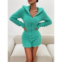 Women's Hooded Teddy Romper Pajamas Solid Warm Fashion Simple Street Daily Vacation Hoodie Long Sleeve Fall Winter Black Purple 29 Women's Hooded Teddy Romper Pajamas Solid Warm Fashion Simple Street Daily Vacation Hoodie Long Sleeve Fall Winter Black Purple -Deals The Sexy Bra Store xtqhfk1695798634918
