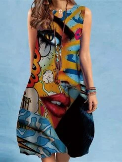 Women's Plus Size Loungewear Nightgown Nightshirt Dress Butterfly Flower Fashion Casual Home Street Date Polyester Breathable Crew Neck Sleeveless Summer Spring Black White -Deals The Sexy Bra Store xusepv1679451567492