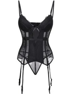 Corset Women's Corsets Halloween Party & Evening Valentine's Day Club Black Red Blue Cotton Comfortable Overbust Corset Hook & Eye Lace Backless Tummy Control Pure Color All Seasons -Deals The Sexy Bra Store xxzacz1640682026685