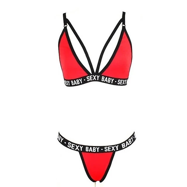 Women's Wireless Bras Triangle Cup Multi Color Pure Color Hook & Eye Dailywear Acrylic Spandex Sexy 1 Set White Black / Bra & Panty Set / Normal 7 Women's Wireless Bras Triangle Cup Multi Color Pure Color Hook & Eye Dailywear Acrylic Spandex Sexy 1 Set White Black / Bra & Panty Set / Normal - Image 7