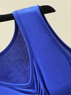 Women's Pajamas Nightgown Nightshirt Dress Pure Color Simple Casual Comfort Home Daily Bed Modal Breathable V Wire Sleeveless Chest Pads Summer Spring Lotus Pink Black -Deals The Sexy Bra Store yafbyf1686903497742