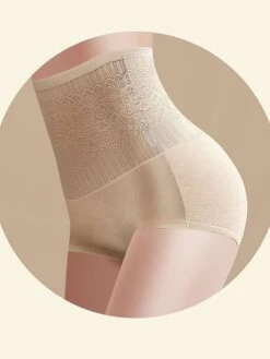 Women's Panties Waist Trainer Pure Color Undergarments Comfort Home Daily Bed Polyester Breathable Elastic Waist Summer Spring Lotus Pink Black -Deals The Sexy Bra Store yemqpc1697074775613