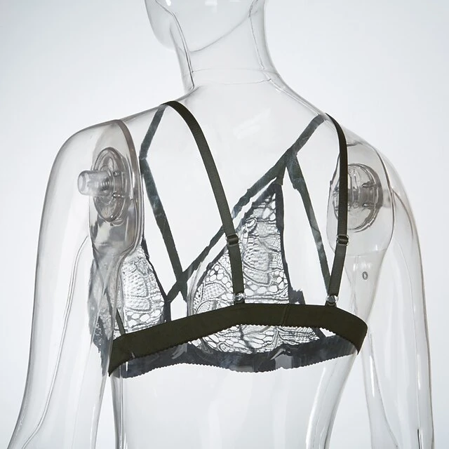 Women's Wireless Bras 3/4 Cup Solid Colored Pure Color Hook & Eye Xmas Christmas Polyester Sexy 1PC Black Wine 9 Women's Wireless Bras 3/4 Cup Solid Colored Pure Color Hook & Eye Xmas Christmas Polyester Sexy 1PC Black Wine - Image 9