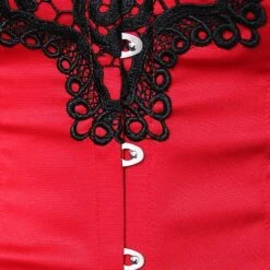 Corset Women's Corsets Trachtenmieder Christmas Halloween Wedding Party Birthday Party Plus Size Black Red Black White Sexy Country Bavarian Hook & Eye Lace Up Classic Tummy Control Push Up Solid -Deals The Sexy Bra Store ylgrgd1663922650728