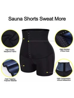 Women's Shapewear Waist Compressor Pure Color Sport Casual Comfort Home Daily Going Out Polyester Breathable Summer Spring Blue Buttoned Three-quarter Pants Silver Buttoned Cropped Trousers -Deals The Sexy Bra Store yllccg1696923350148