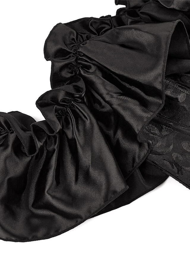 Women's Light Purple Corsets Shapewear Flower Corsets Party Christmas Wedding Party Lace Breathable Off Shoulder Short Sleeve Backless Summer Spring Black White 8 Women's Light Purple Corsets Shapewear Flower Corsets Party Christmas Wedding Party Lace Breathable Off Shoulder Short Sleeve Backless Summer Spring Black White - Image 8