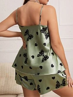 Women's Plus Size Pajamas Pajama Top And Pant Sets Butterfly Fashion Casual Soft Home Daily Bed Polyester Breathable Straps Sleeveless Strap Top Shorts Backless Summer Spring Green 10 Women's Plus Size Pajamas Pajama Top And Pant Sets Butterfly Fashion Casual Soft Home Daily Bed Polyester Breathable Straps Sleeveless Strap Top Shorts Backless Summer Spring Green -Deals The Sexy Bra Store yqeatc1679049352544