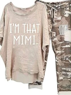 Women's Plus Size Pajamas Pajama Top And Pant Sets 2 Pieces Butterfly Letter Fashion Casual Soft Home Daily Bed Polyester Breathable Crew Neck Long Sleeve Pant Elastic Waist Summer Spring Black White -Deals The Sexy Bra Store yxngkd1684410529302