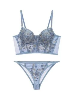 Women's Corstes Top Flower Undergarments Home Bed Date Polyester Breathable Straps Sleeveless Backless Embroidery Summer Spring Black White -Deals The Sexy Bra Store yzlprj1697161977990