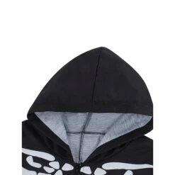 Women's Pajamas Jumpsuit Skeleton Retro Gothic Punk & Gothic Halloween Carnival Polyester Breathable Hoodie Long Sleeve Fall Winter Black -Deals The Sexy Bra Store zaxqzh1692257124681