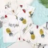 Women's Pajamas Pajama Top And Pant Sets Letter Fruit Simple Casual Comfort Home Daily Bed Satin Breathable Lapel Short Sleeve Shirt Shorts Button Spring Summer Light Pink White