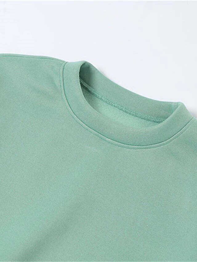 Women's Lounge Sets 2 Pcs Sweatshirt And Shorts Pure Color Fashion Casual Comfort Street Daily Date Polyester Warm Crew Neck Long Sleeve Shorts Fall Winter Black Pink 8 Women's Lounge Sets 2 Pcs Sweatshirt And Shorts Pure Color Fashion Casual Comfort Street Daily Date Polyester Warm Crew Neck Long Sleeve Shorts Fall Winter Black Pink - Image 8