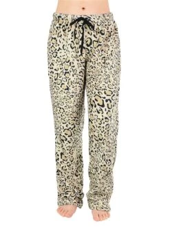 Women's Christmas Fleece Pajamas Pants Pajama Pant Leopard Elk Warm Fashion Plush Home Xmas Daily Bed Coral Fleece Coral Velvet Warm Breathable Long Pant Elastic Waist Fall Winter Red Blue -Deals The Sexy Bra Store zmkkbi1693552872296