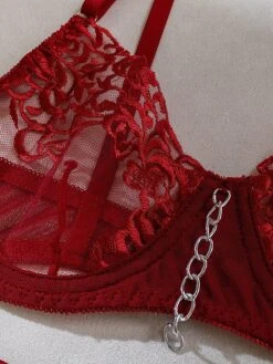 Women's Sexy Lingerie Sets Christmas Pure Color Lovers Hot Xmas Polyester Breathable Straps Sleeveless Backless Summer Spring Black Wine -Deals The Sexy Bra Store zobtmo1695712986898