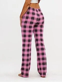 Women's Pajama Pants Christmas Grid / Plaid Simple Casual Soft Home Polyester Warm Breathable Pant Elastic Waist Fall Winter White Pink 27 Women's Pajama Pants Christmas Grid / Plaid Simple Casual Soft Home Polyester Warm Breathable Pant Elastic Waist Fall Winter White Pink -Deals The Sexy Bra Store zpngzp1696231974660