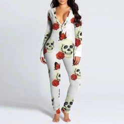 Women's Onesies Jumpsuits Butterfly Flower Funny Soft Party Home Halloween Gift V Wire Long Sleeve Winter Fall Silver Black Black / Buckle / Street / Print 22 Women's Onesies Jumpsuits Butterfly Flower Funny Soft Party Home Halloween Gift V Wire Long Sleeve Winter Fall Silver Black Black / Buckle / Street / Print -Deals The Sexy Bra Store zqnyhv1630652380640