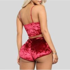 Women's Pajamas Sets Nighty 1 Set Pure Color Simple Hot Retro Xmas Home Party Christmas Daily Spandex Gift Sleeveless Strap Top Shorts Basic Spring Summer Black Pink / Sexy -Deals The Sexy Bra Store zrlxhm1583140735556