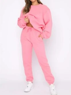 Women's Lounge Sets Sweatsuits Tracksuits Pure Color Fashion Casual Comfort Daily Going Out Polyester Breathable Crew Neck Long Sleeve Pant Elastic Waist Fall Winter Black White 23 Women's Lounge Sets Sweatsuits Tracksuits Pure Color Fashion Casual Comfort Daily Going Out Polyester Breathable Crew Neck Long Sleeve Pant Elastic Waist Fall Winter Black White -Deals The Sexy Bra Store zskibb1695798624220